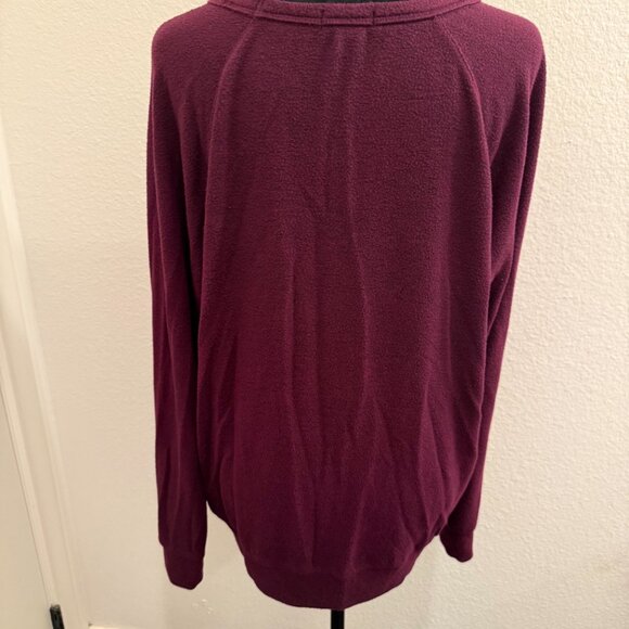 Buffalo David Bitton Wine Burgundy Crewneck Lightweight Sweater Womens XL - Picture 2 of 3